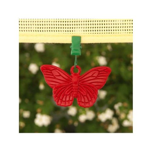 Colorful tablecloth clips/weights, Butterfly, set of 4