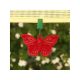 Colorful tablecloth clips/weights, Butterfly, set of 4
