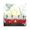 Colorful tablecloth clips/weights, Butterfly, set of 4