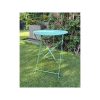 Small round balcony table 60 cm in mint green