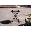 Round garden coffee table Semplici 60 cm black