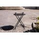 Round garden coffee table Semplici 60 cm black