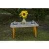 Garden table Largo with 5 mm glass top 90 x 45 cm