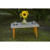 Garden table Largo with 5 mm glass top 90 x 45 cm
