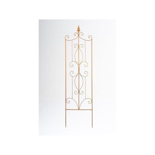 Metal decorative grille in rust brown color 145x38 cm