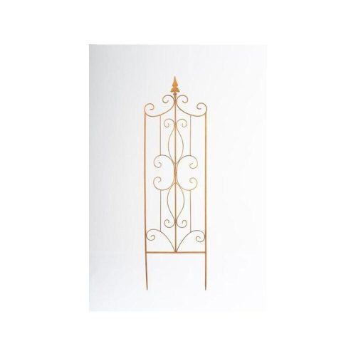 Metal decorative grille in rust brown color 115x33 cm
