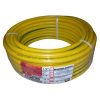 Yellow watering hose, twist-free double braid. 1' 50 m/pack.