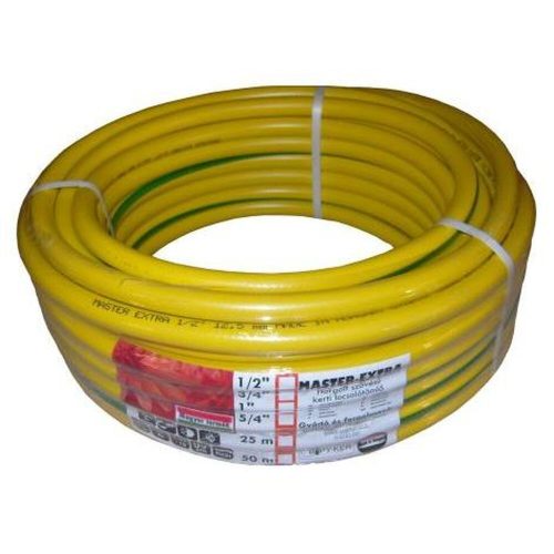 Yellow watering hose, twist-free double braid. 1' 50 m/pack.