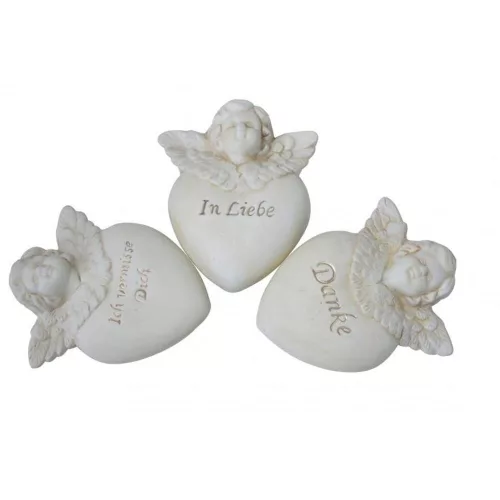 Decorative ceramic angel, with inscription, 3 types, 1 pc.