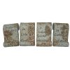 Decorative garden memorial stone, book-shaped, made of ceramic, 4 types, 1 pc.