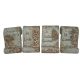 Decorative garden memorial stone, book-shaped, made of ceramic, 4 types, 1 pc.