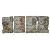 Decorative garden memorial stone, book-shaped, made of ceramic, 4 types, 1 pc.