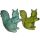 Standing squirrels made of ceramic, green, 1 pc, 24.5 cm