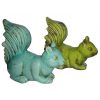 Ceramic lying squirrels, green, 1 pc, 24 cm