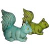 Ceramic lying squirrels, green, 1 pc, 24 cm