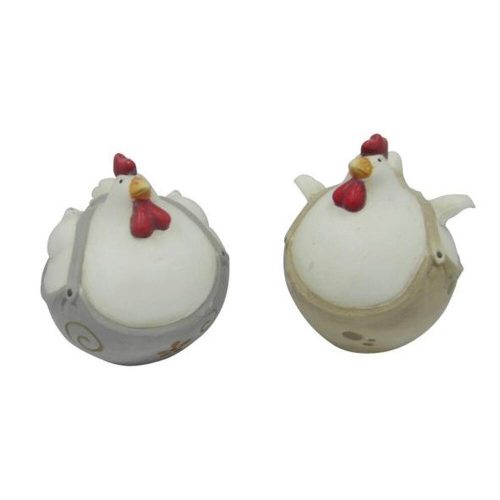 Ceramic hen figurine in pants, 2 types, 1 pc.