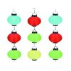 Solar lantern, 20 cm diameter, LED, 4 colors, 1 pc.