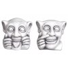 Stone face - ceramic garden ornament, 20 cm, 2 types, 1 pc