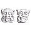 Stone face - ceramic garden ornament, 20 cm, 2 types, 1 pc