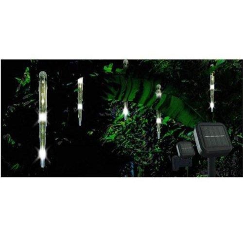 Solar rain effect lamp, stick shape, 5 pieces
