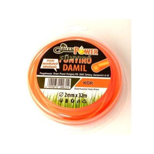 Plastic cutting line 2mmx32m round, professional, in plastic blister