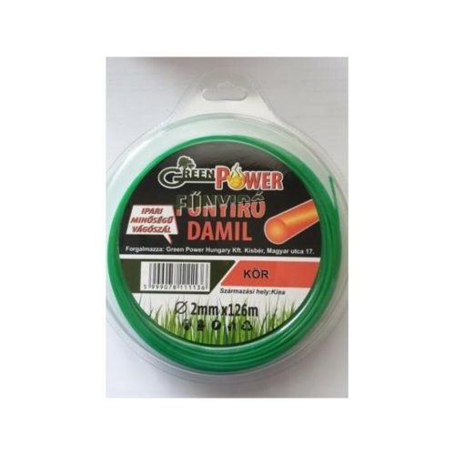 Plastic cutting thread 2mmx126m round in plastic blister