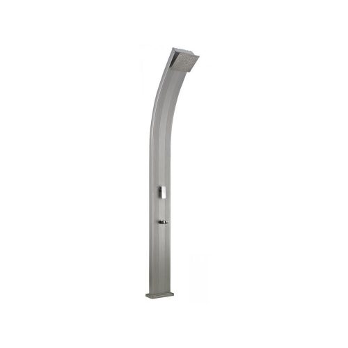 Speedshower SlimLine Deluxe garden solar shower, 225 cm, 24 liter tank, silver gray