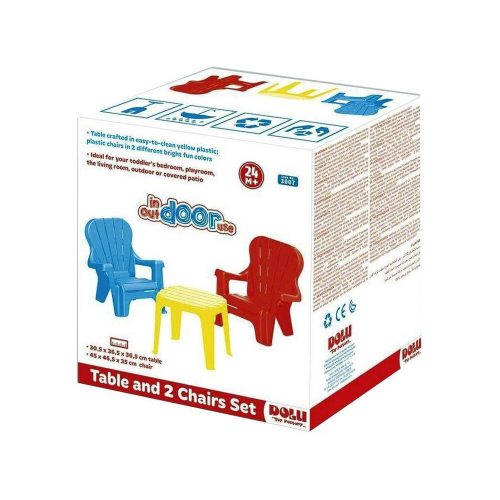 Garden table with chairs - 37 x 37 x 31 cm