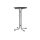 Table metal 86 cm silver (the edge of the table is damaged)