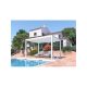 Iris MP-103WH bioklimatikus, elektromos mozgatású, LED világítású, fehér 3x4 m pergola