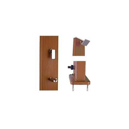Solar shower aluminum, with foot wash basin, wood pattern, 28L