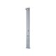 Solar shower aluminum, with foot wash basin silver 28L