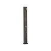 Solar shower aluminum, with foot wash basin black 40L