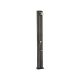 Solar shower aluminum, with foot wash basin black 40L