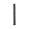 Solar shower aluminum, with foot wash basin black 40L