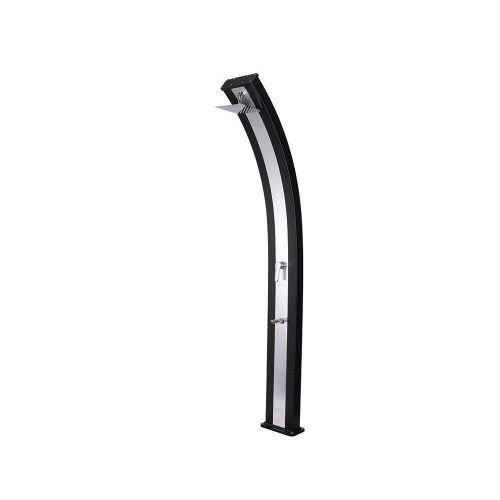 Steinbach solar shower Slim Line Duo, 40 liter aluminum tank 4, chrome steel design