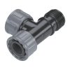 Gardena T-piece for valve with 2x1" internal and 1x1" external thread