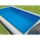 Fenix coral glass composite pool 6.0 x 3.0 x 1.2 meters in Tropical blue color in standard design