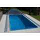 Gemini coral glass composite pool 8.2 x 3.5 x 1.5 meters in Atlantic Blue color standard design