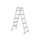 Azuro deluxe lacquered 4-step ladder for 1.4 m deep pools