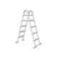 Azuro deluxe lacquered 4-step ladder for 1.4 m deep pools