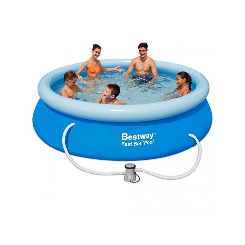 KORFU 305 x 76 cm inflatable flanged soft-walled pool set