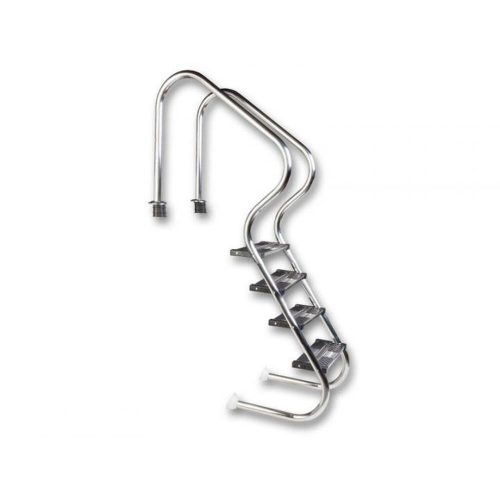 Comfort 4-step stainless steel ladder for in-ground pools from 130 cm depth