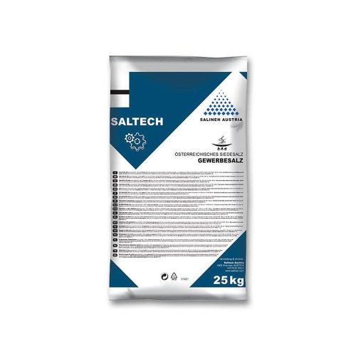 Salt with 99.6% NaCl content in 25 kg packages