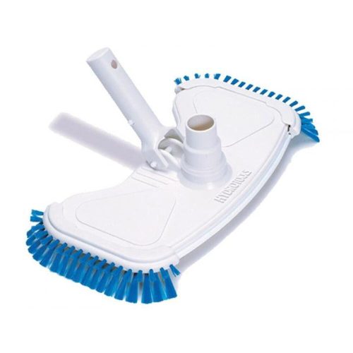 Square vacuum head for cleaning corners and hard-to-reach areas in the pool
