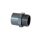PVC connector threaded/glued DN40 d50