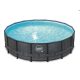 Swing Elite woven-effect dark metal frame pool 5.49 x 1.32 meters