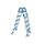 Azuro 4-step lacquered safety ladder recommended for pools up to 1.20 meters deep
