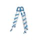 Azuro 4-step lacquered safety ladder recommended for pools up to 1.20 meters deep
