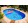 Azuro Frame De Luxe 9.1*4.6 meter 1.2 m deep pool, skimmer equipped, without liner